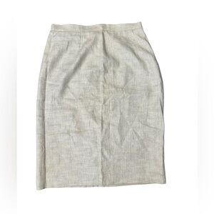 Jil Sander Linen Blend Pencil Skirt Size 36 or 6